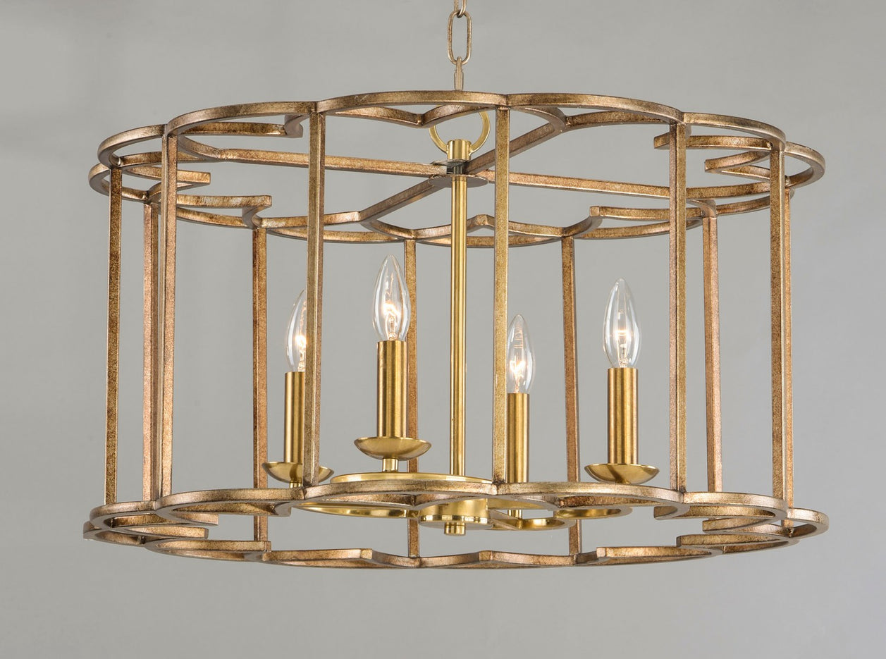 Maxim - 24736BZF - Four Light Chandelier - Helix - Bronze Fusion