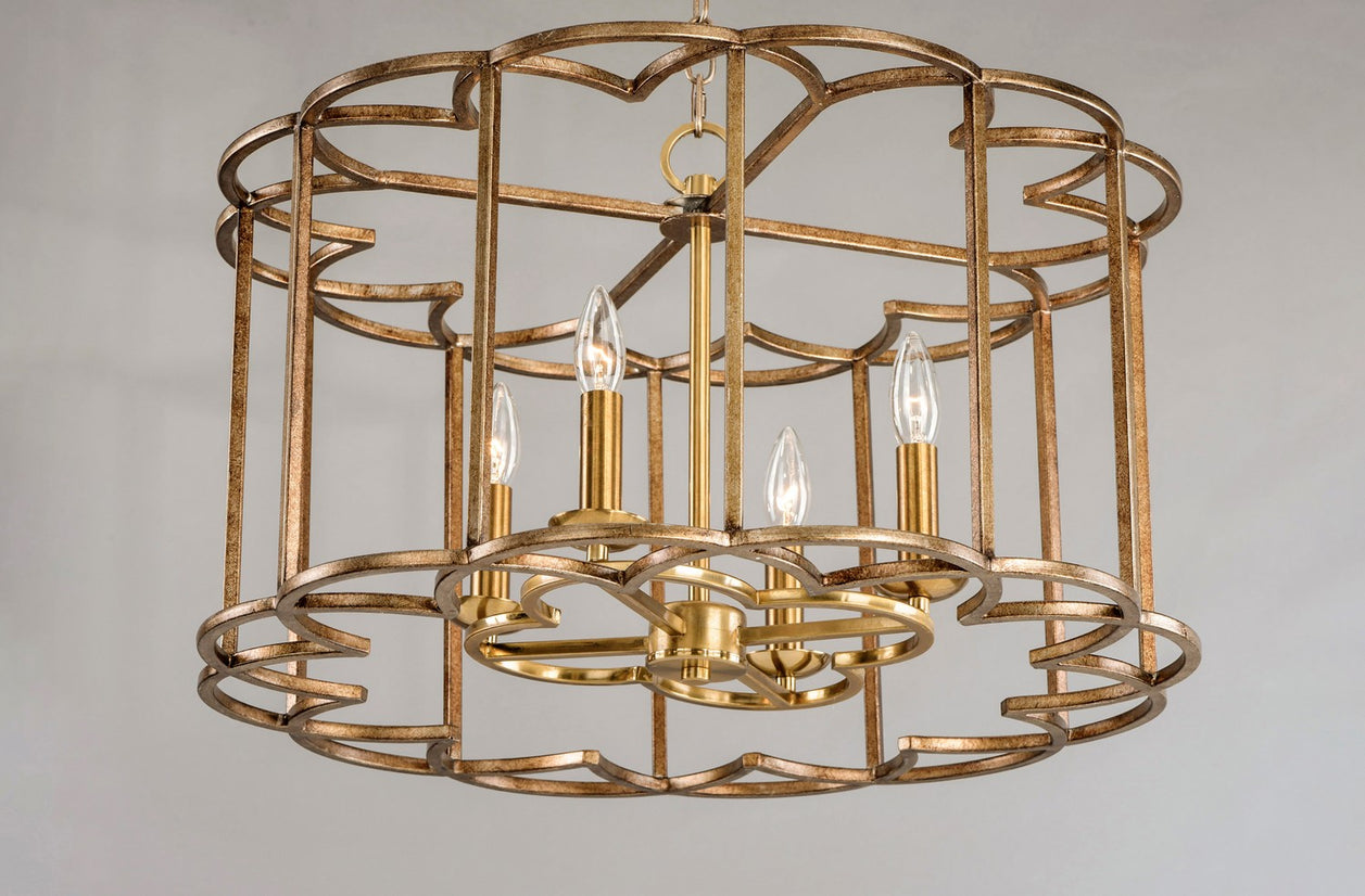 Maxim - 24736BZF - Four Light Chandelier - Helix - Bronze Fusion