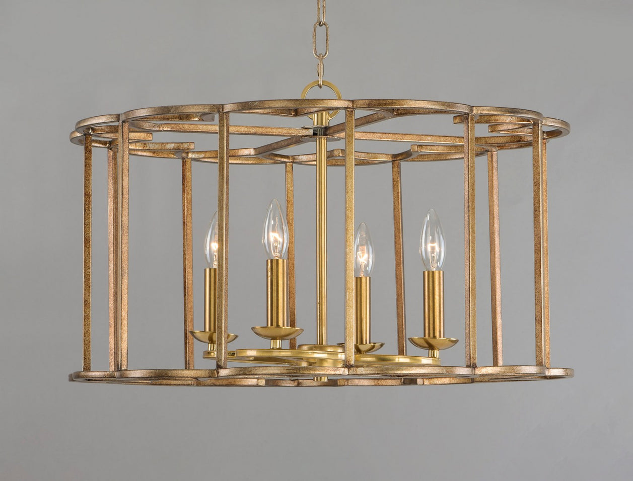 Maxim - 24736BZF - Four Light Chandelier - Helix - Bronze Fusion