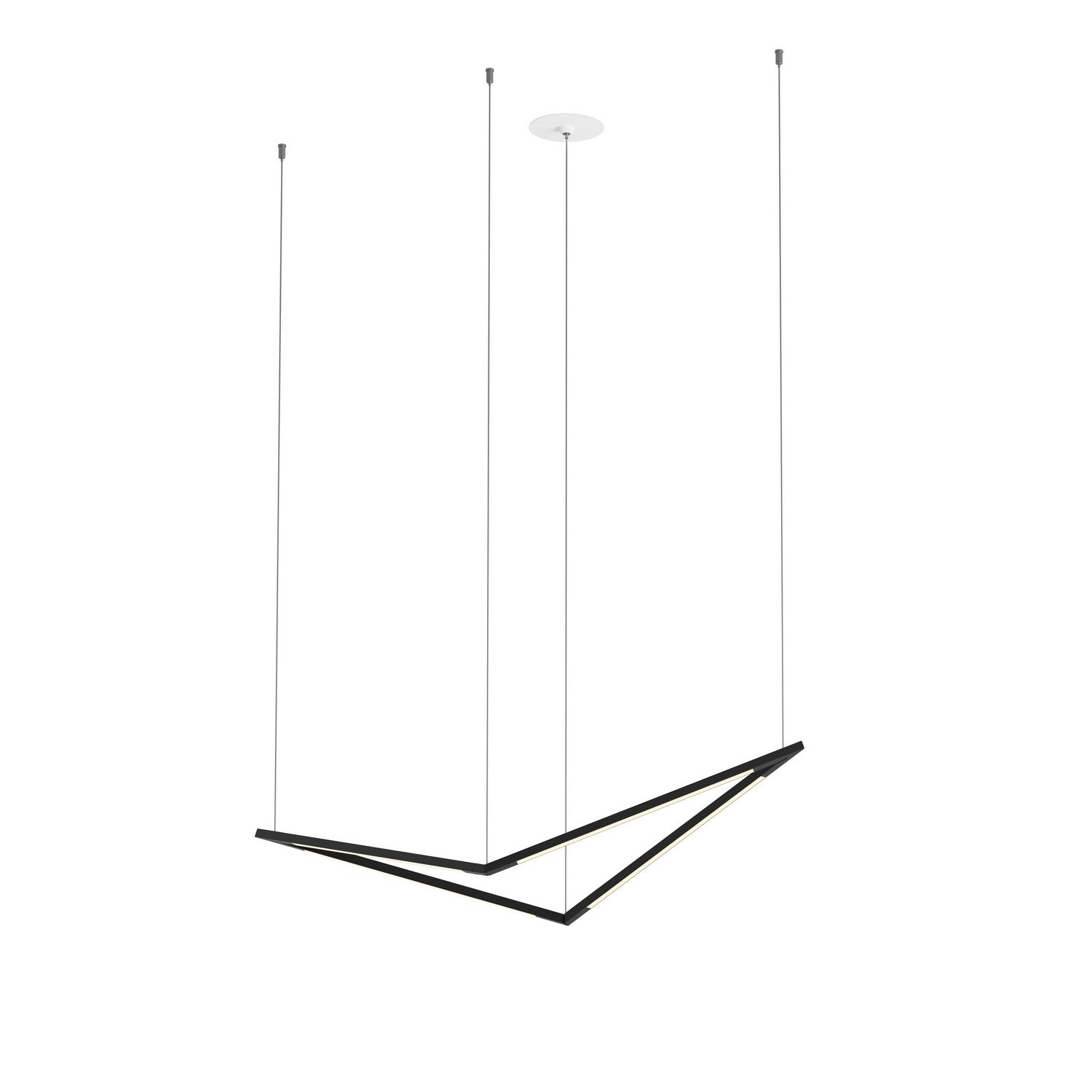 Koncept - ZBP-16-B-SW-MTB-CNP - LED Pendant - Z-Bar Pendant - Matte Black