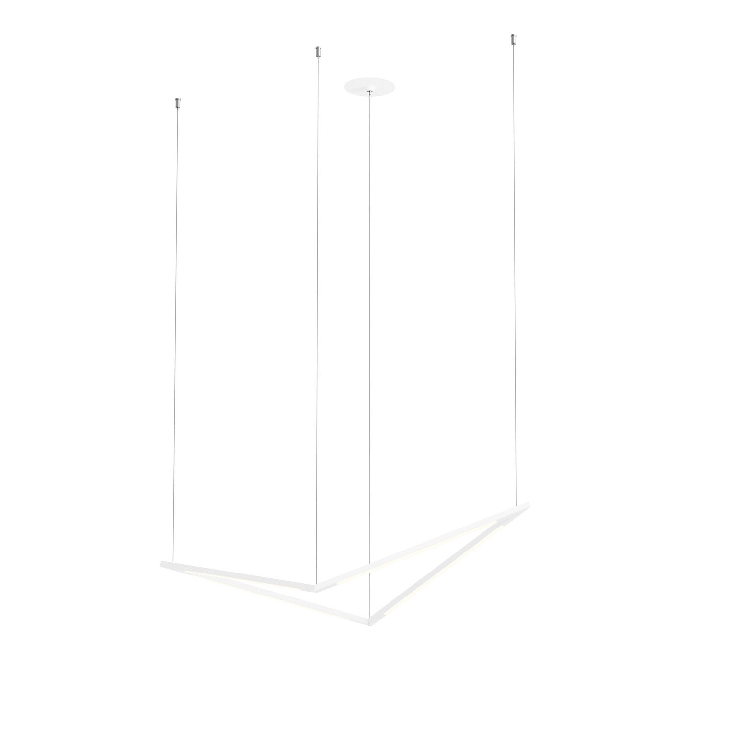 Koncept - ZBP-16-B-SW-MWT-CNP - LED Pendant - Z-Bar Pendant - Matte White