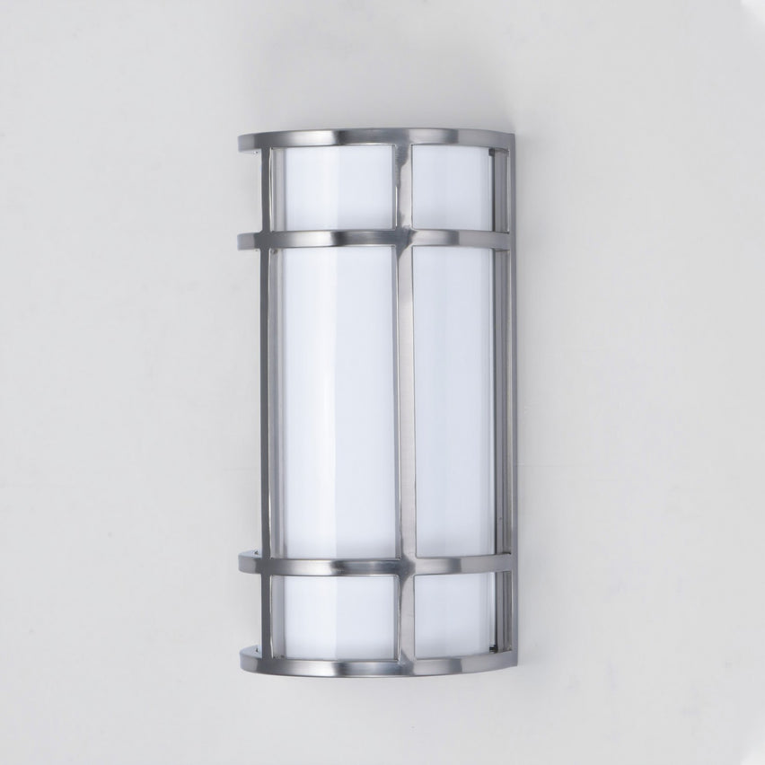 Maxim - 55571WTSN - LED Outdoor Wall Sconce - Moon Ray - Satin Nickel