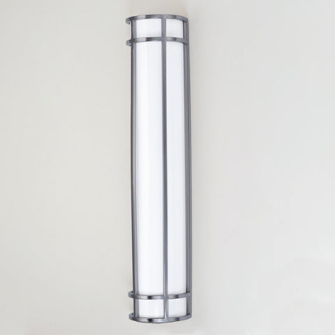 Maxim - 55577WTSN - LED Outdoor Wall Sconce - Moon Ray - Satin Nickel