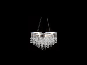 Avenue Lighting - HF1809-PN - Nine Light Chandelier - Hollywood Blvd. - Polish Nickel / Clear Glass Tear Drops