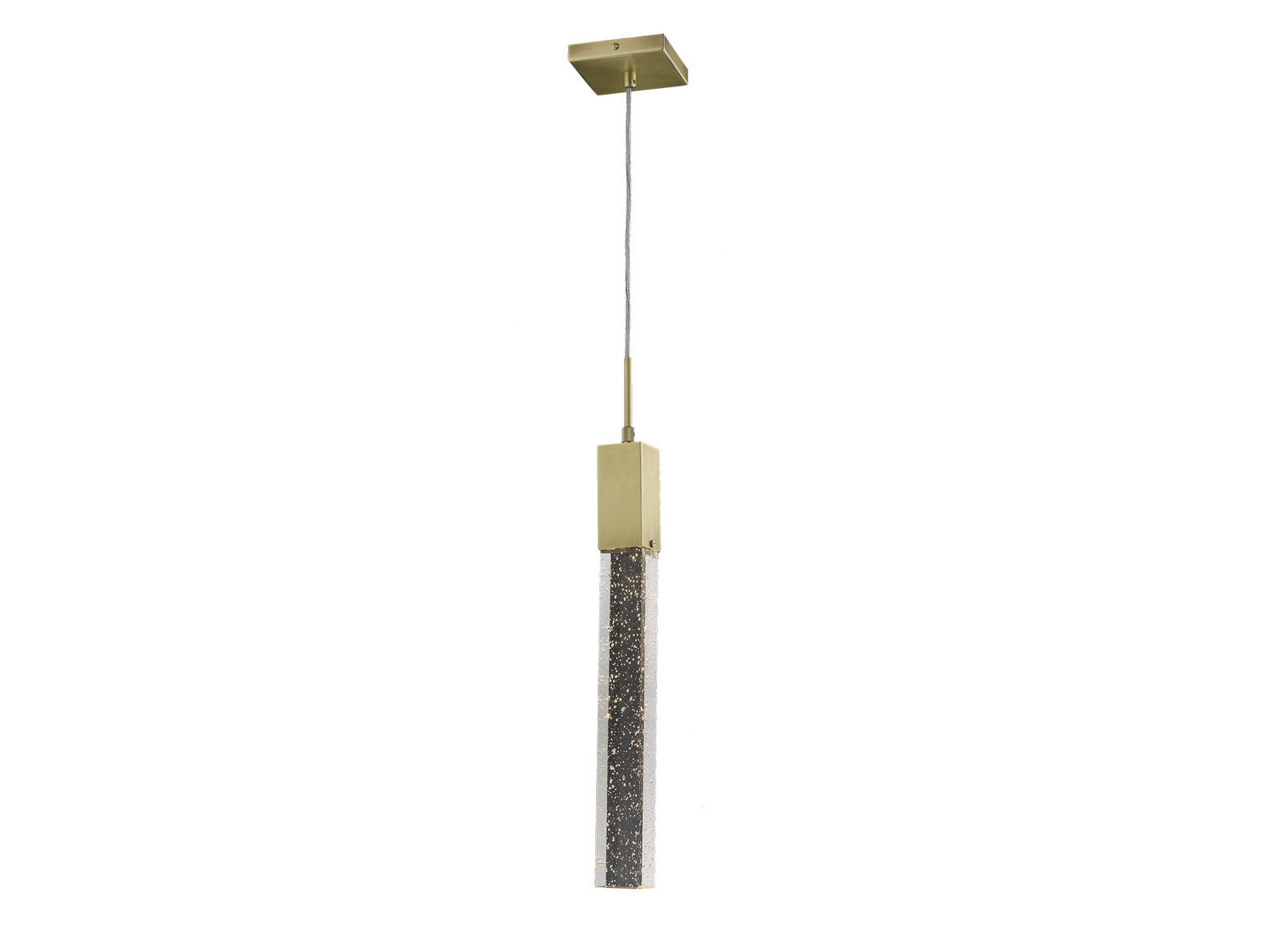 Avenue Lighting - HF1901-1-GL-BB - One Light Pendant - The Original Glacier Avenue - Brushed Brass