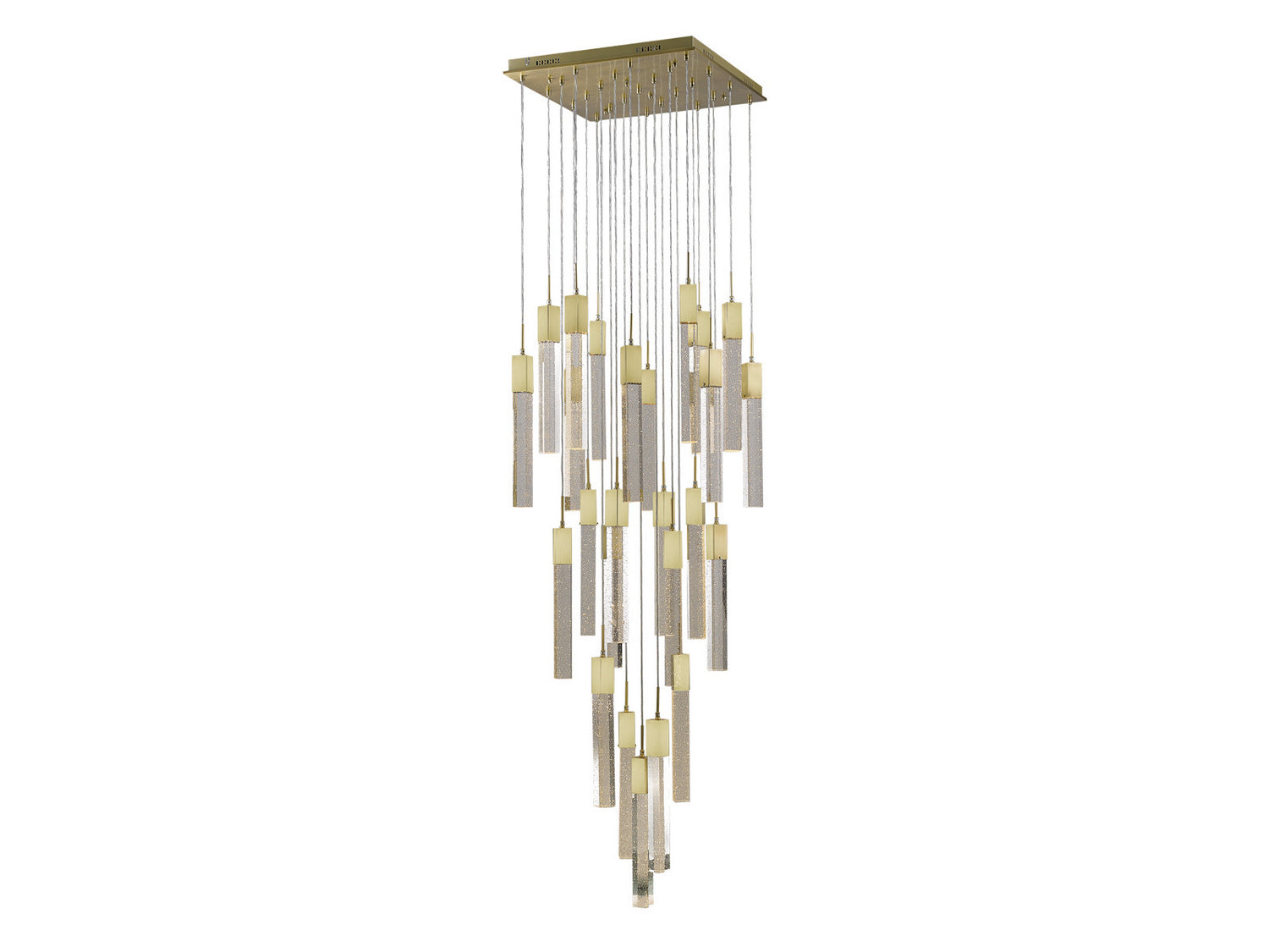 Avenue Lighting - HF1903-41-GL-BB - 41 Light Flush Mount Pendant - The Original Glacier Avenue - Brushed Brass