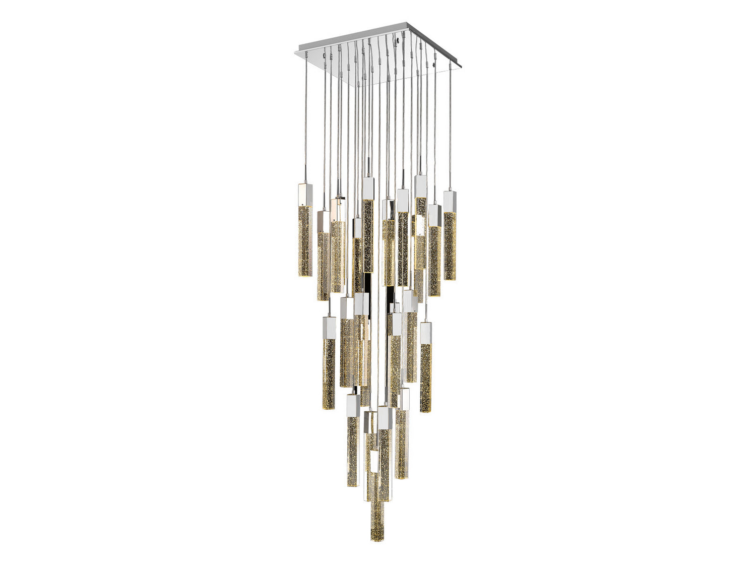 Avenue Lighting - HF1904-25-GL-CH - 25 Light Flush Mount Pendant - The Original Glacier Avenue - Chrome