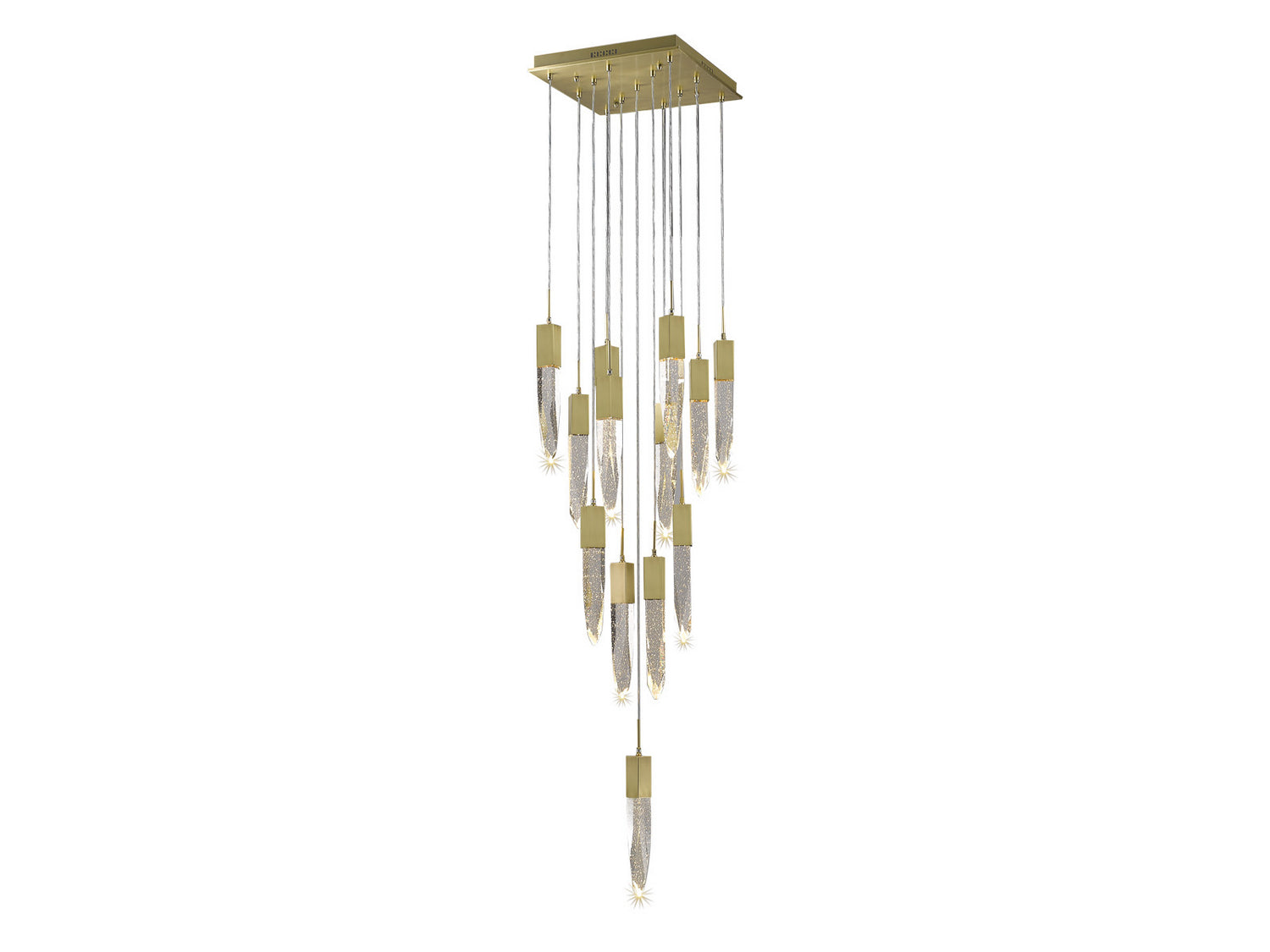 Avenue Lighting - HF1905-13-AP-BB - 13 Light Flush Mount/Pendant - The Original Aspen - Brushed Brass