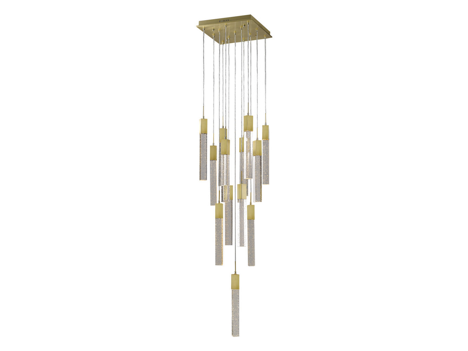 Avenue Lighting - HF1905-13-GL-BB - 13 Light Flush Mount/Pendant - The Original Glacier Avenue - Brushed Brass