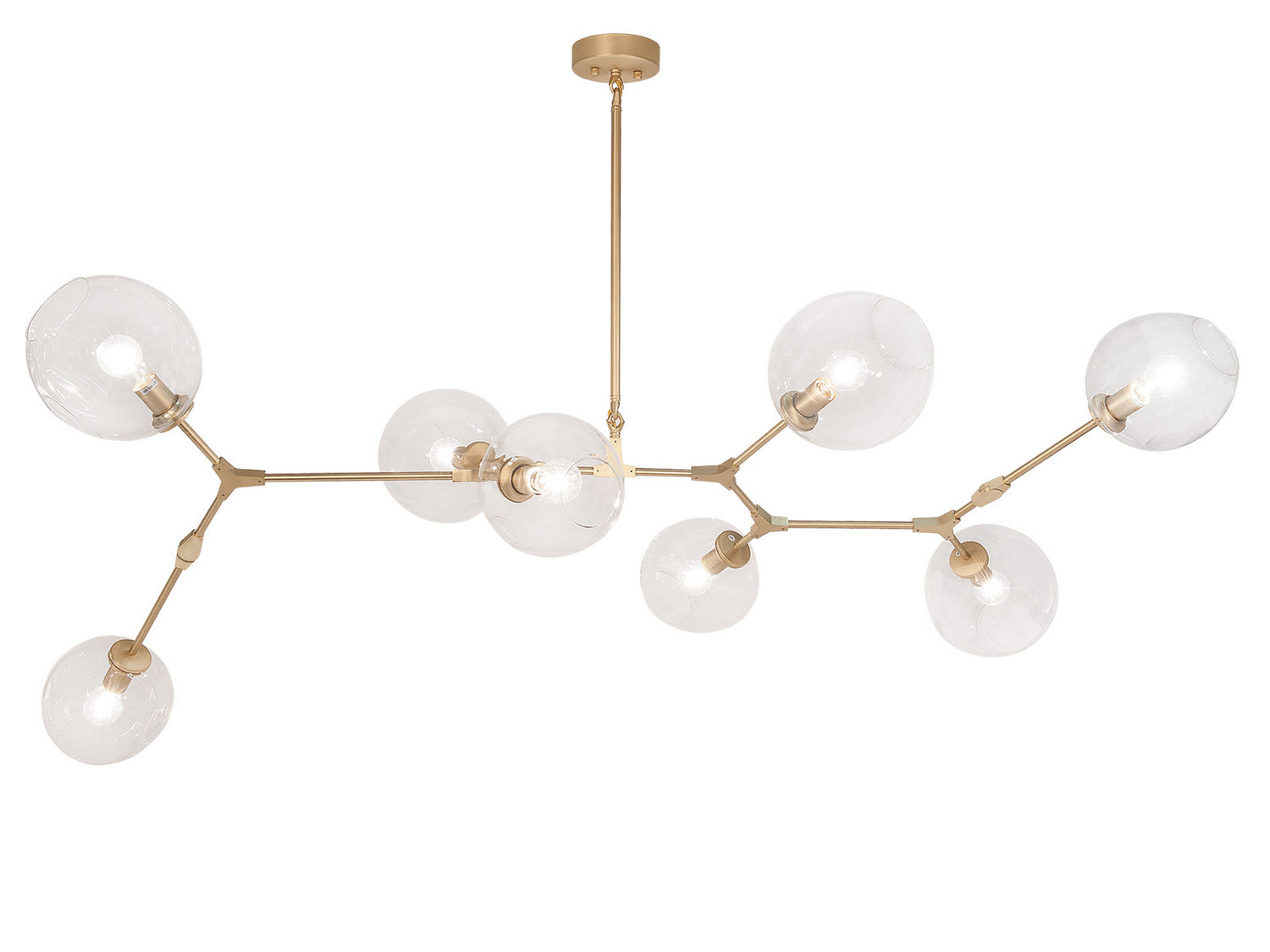 Avenue Lighting - HF8088-BB - Eight Light Chandelier - Fairfax - Brushed Brass