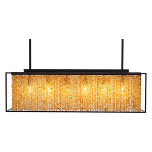 Avenue Lighting - HF9000-DBZ - Six Light Chandelier - Soho - Dark Bronze Finish With Natural Citrine Nuggets