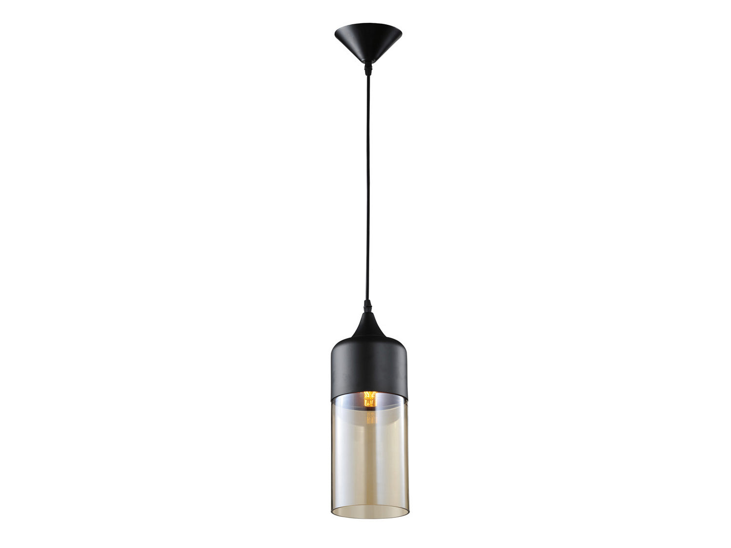 Avenue Lighting - HF9112-BK/BZ - One Light Pendant - Robertson Blvd. - Black