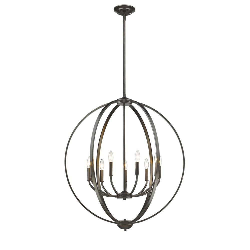 Golden - 3167-9 EB - Nine Light Chandelier - Colson EB - Etruscan Bronze