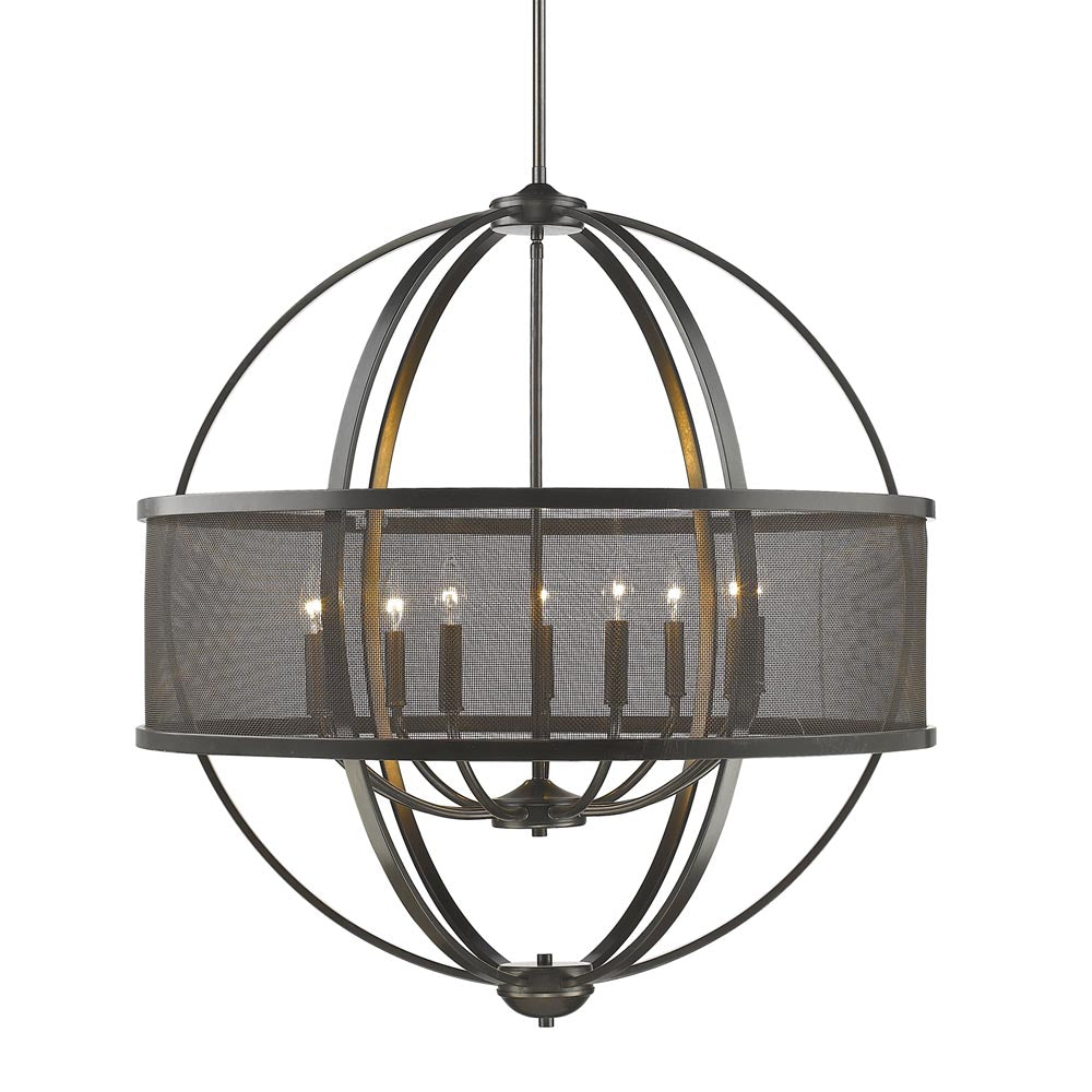 Golden - 3167-9 EB-EB - Nine Light Chandelier - Colson EB - Etruscan Bronze