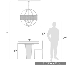 Golden - 3167-9 PW-PW - Nine Light Chandelier - Colson PW - Pewter