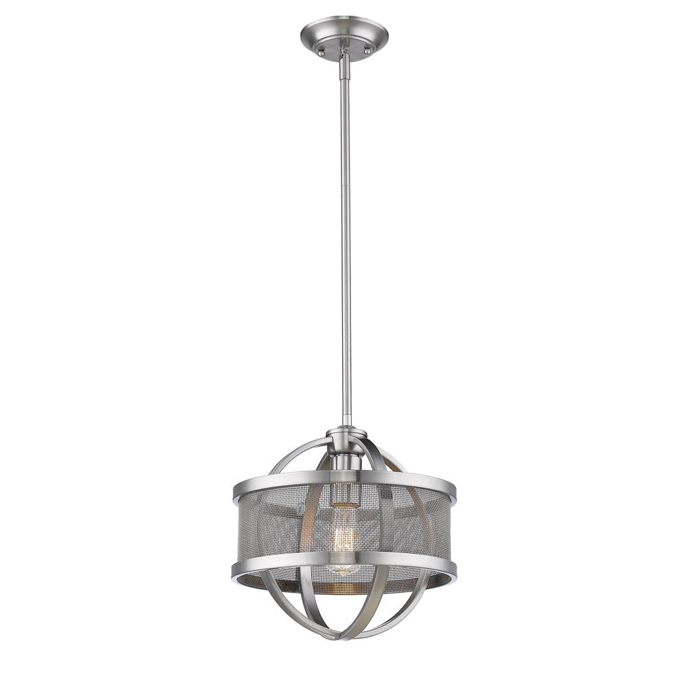 Golden - 3167-M1L PW-PW - One Light Mini Pendant - Colson PW - Pewter