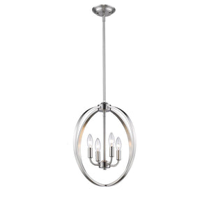 Golden - 3167-4P PW - Four Light Chandelier - Colson PW - Pewter