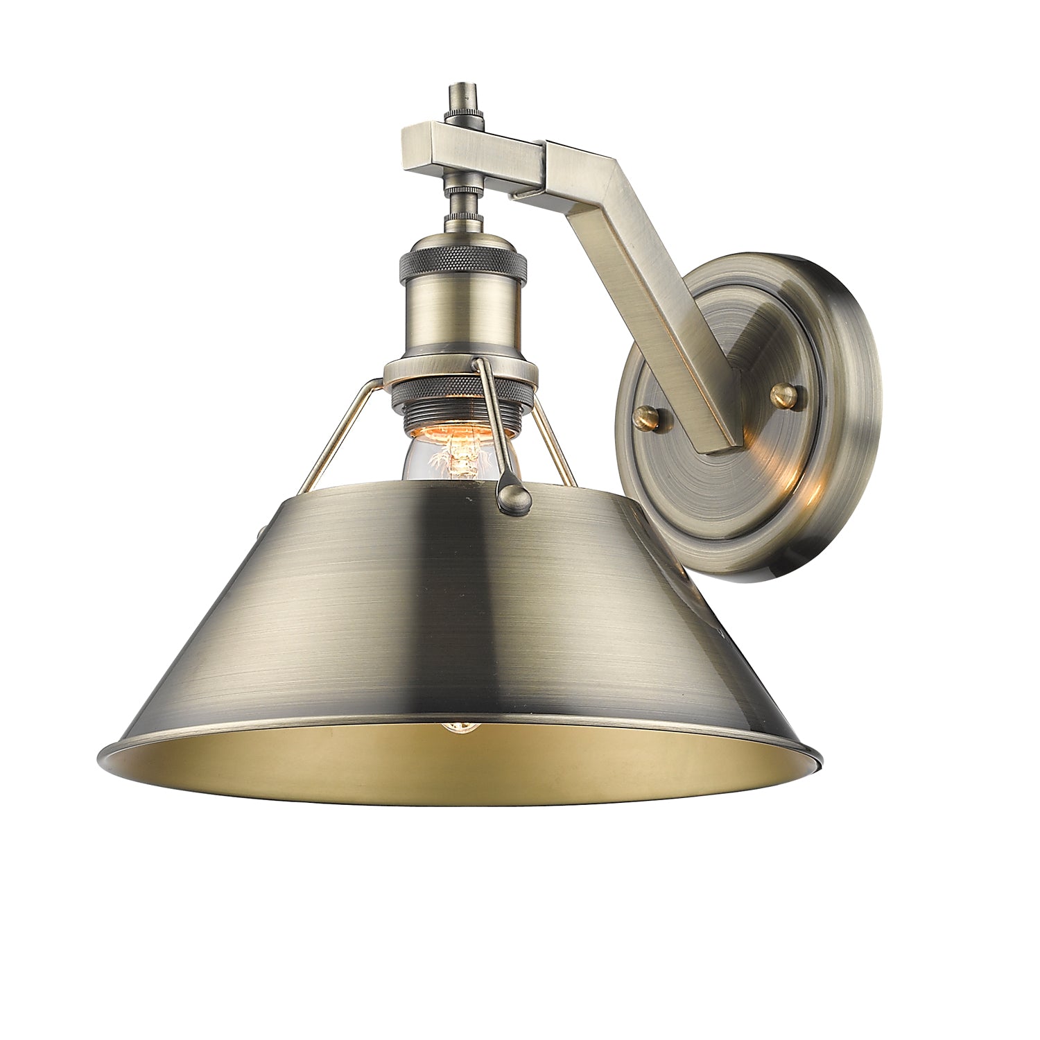 Golden - 3306-1W AB-AB - One Light Wall Sconce - Orwell AB - Aged Brass