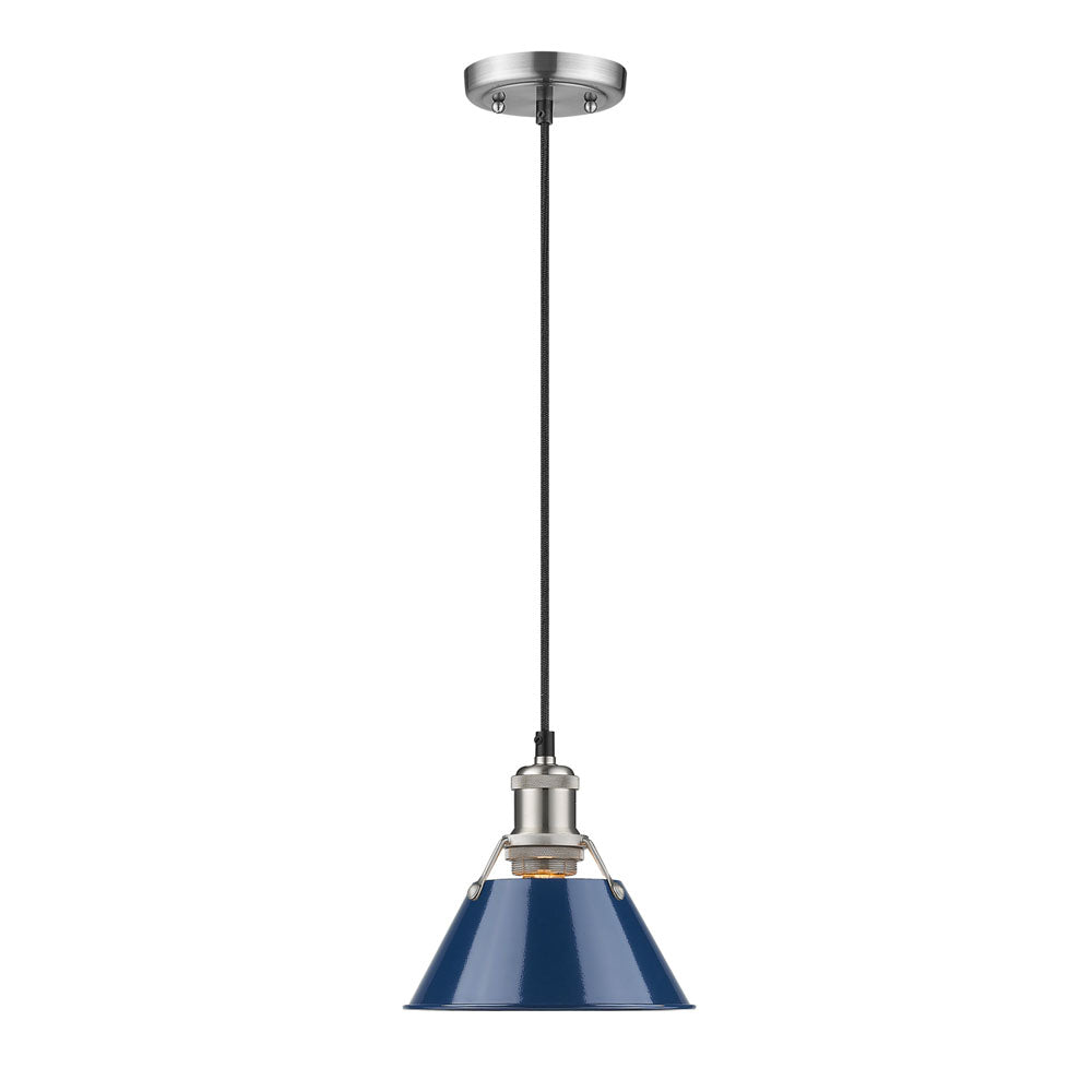 Golden - 3306-S PW-NVY - One Light Mini Pendant - Orwell PW - Pewter