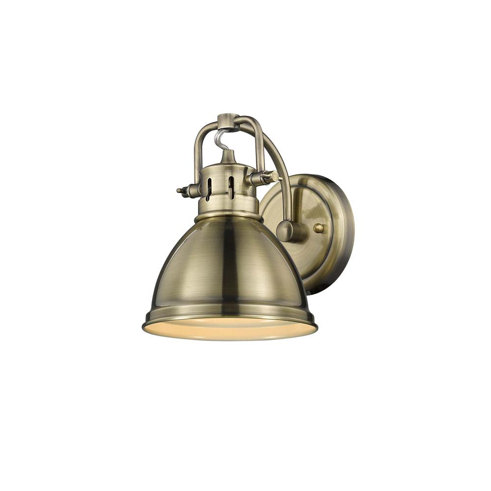 Golden - 3602-BA1 AB-AB - One Light Bath Vanity - Duncan AB - Aged Brass