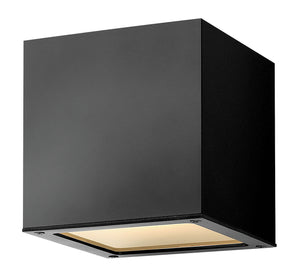 Hinkley - 1769SK - LED Wall Mount - Kube - Satin Black