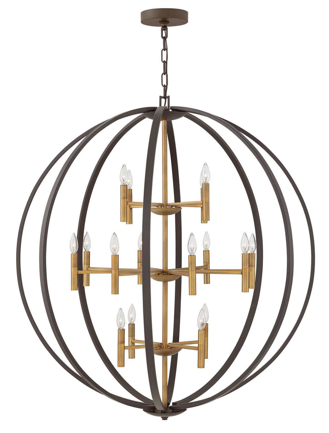 Hinkley - 3464SB - LED Chandelier - Euclid - Spanish Bronze