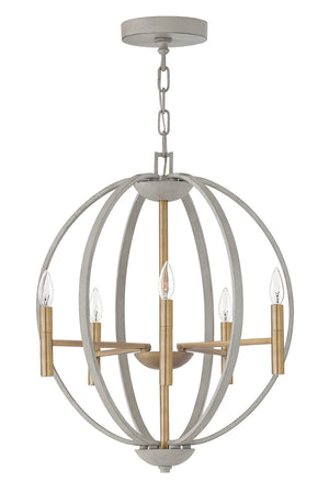 Hinkley - 3466CG - LED Foyer Pendant - Euclid - Cement Gray