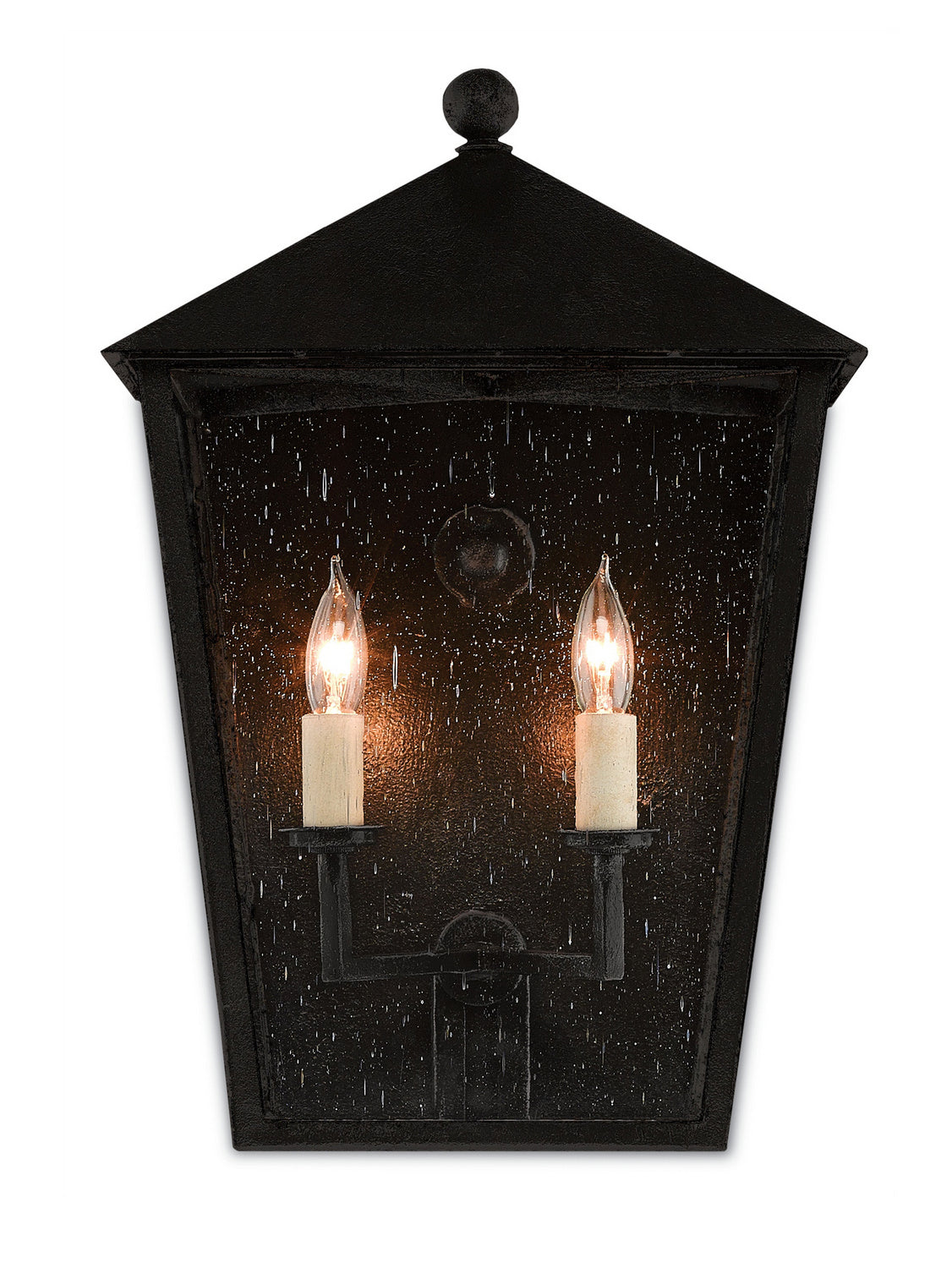 Currey and Company - 5500-0011 - Two Light Outdoor Wall Sconce - Bening - Midnight