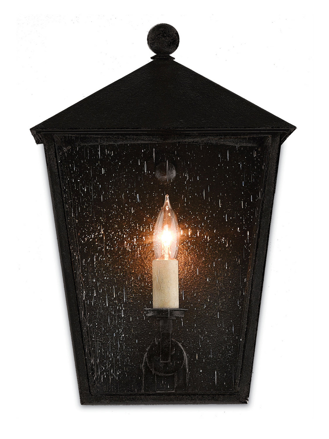 Currey and Company - 5500-0012 - One Light Outdoor Wall Sconce - Bening - Midnight