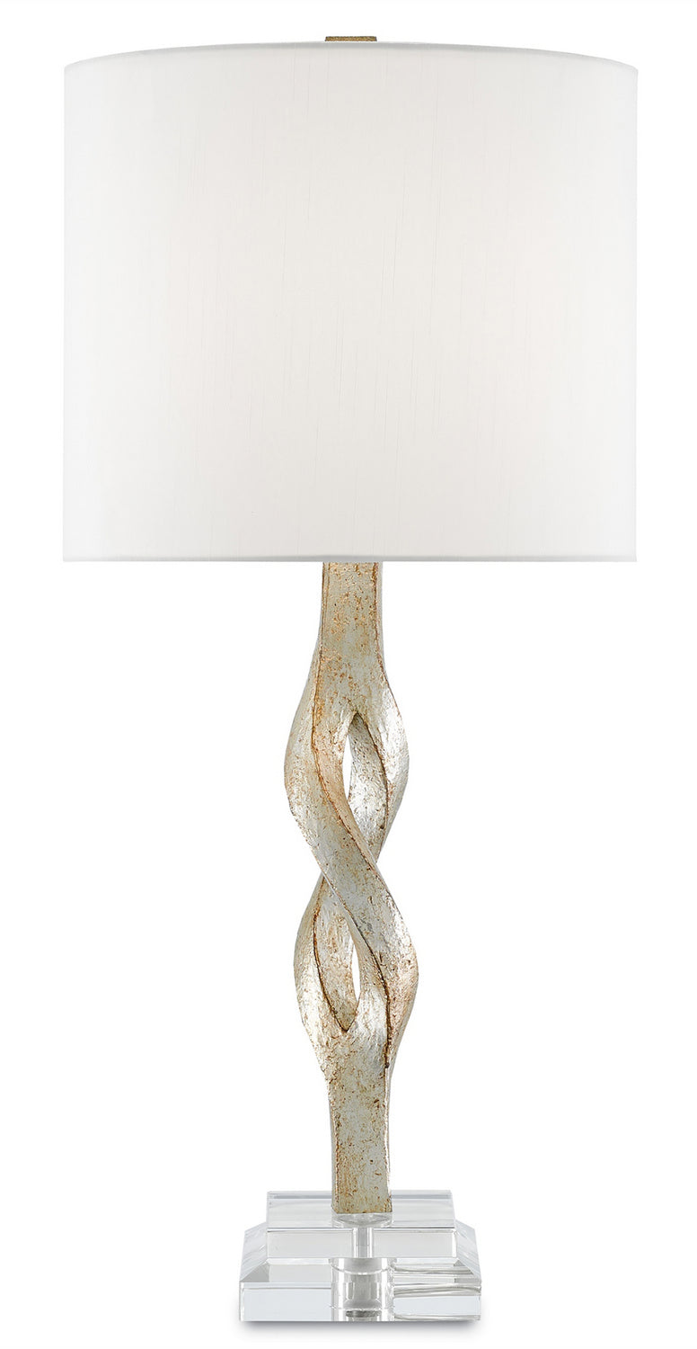 Currey and Company - 6000-0071 - One Light Table Lamp - Elyx - Chinois Silver Leaf