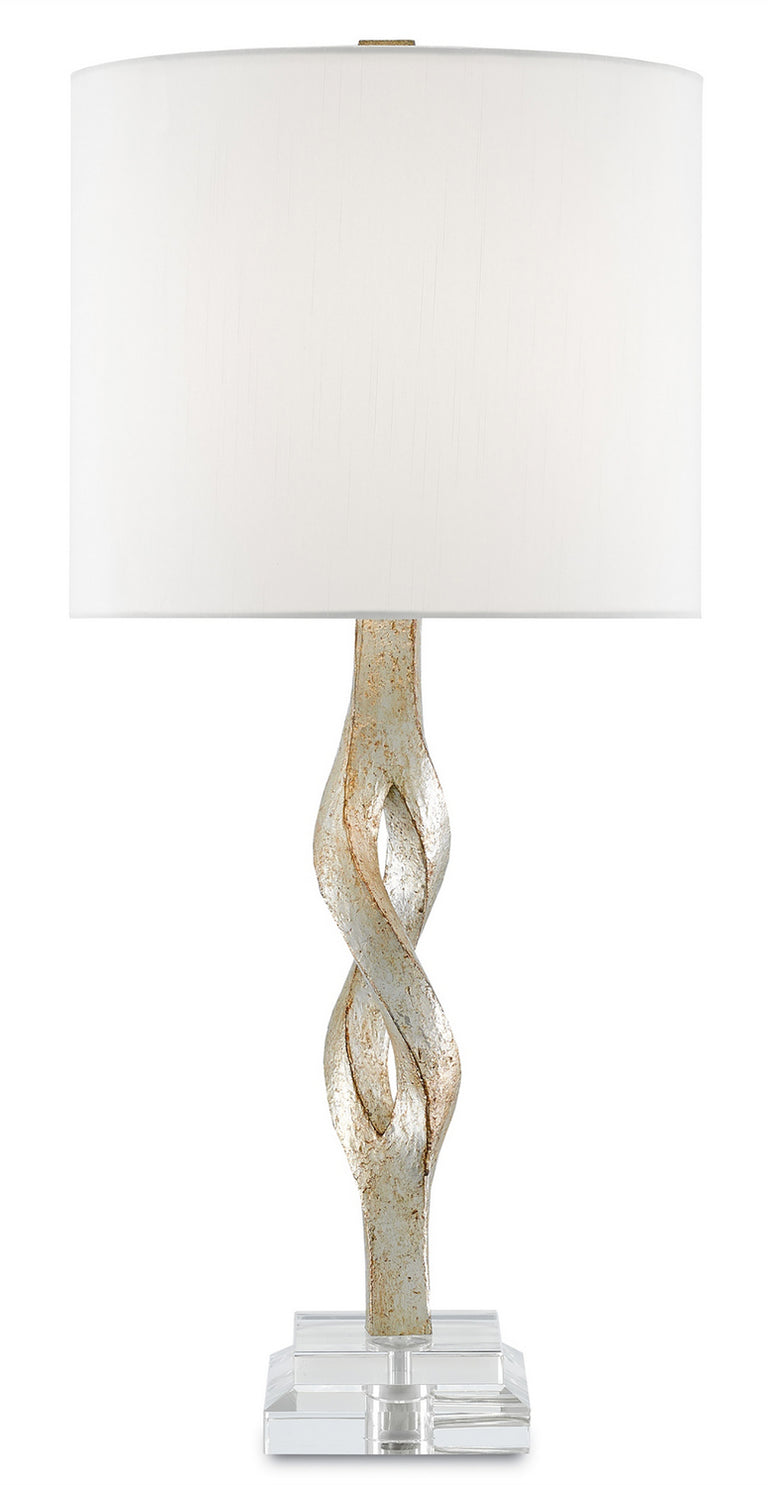 Currey and Company - 6000-0071 - One Light Table Lamp - Elyx - Chinois Silver Leaf