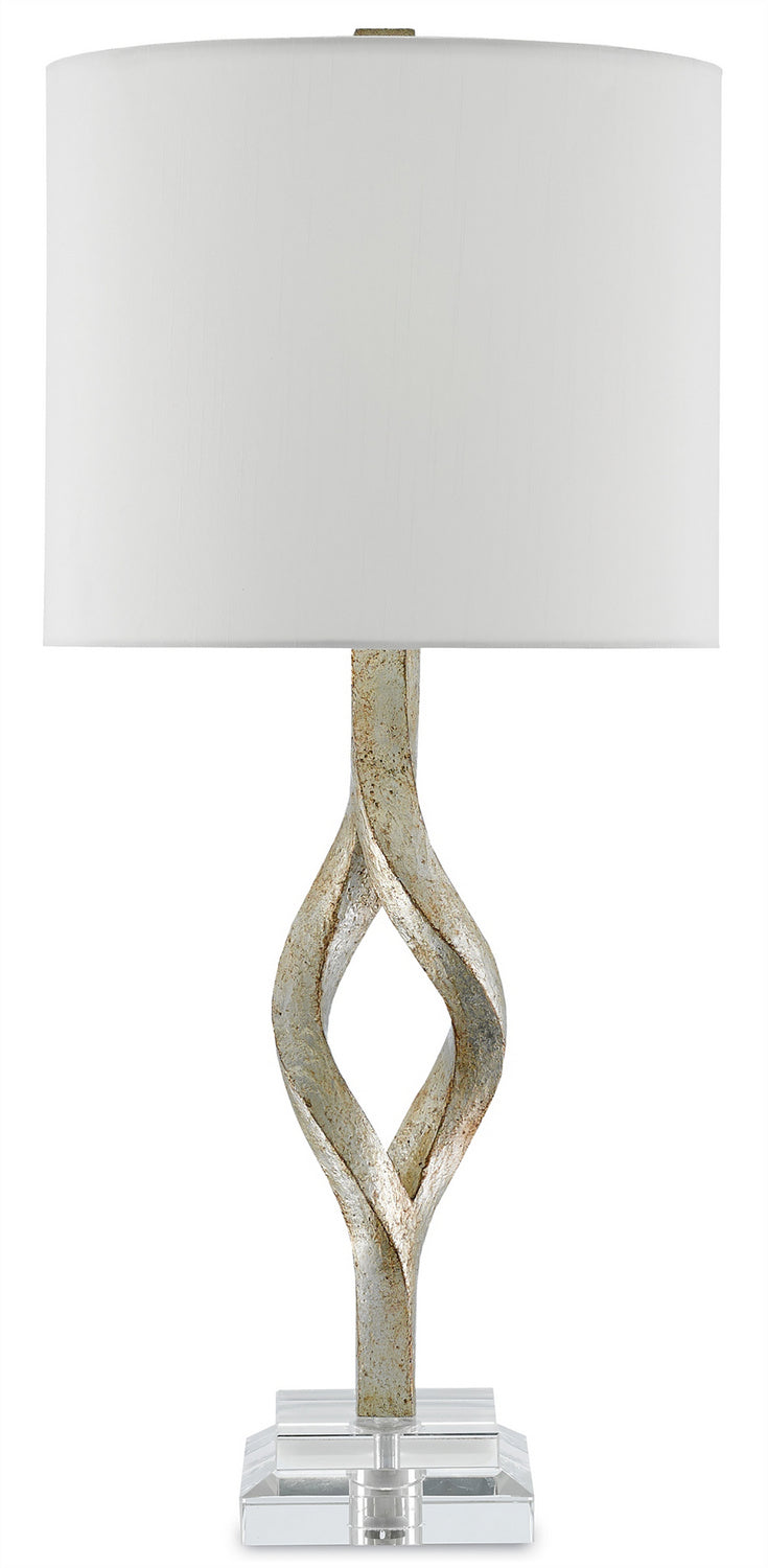 Currey and Company - 6000-0071 - One Light Table Lamp - Elyx - Chinois Silver Leaf