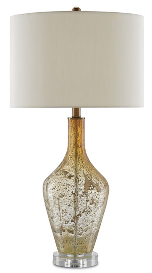 Currey and Company - 6000-0118 - One Light Table Lamp - Habib - Champagne Speckle/Clear