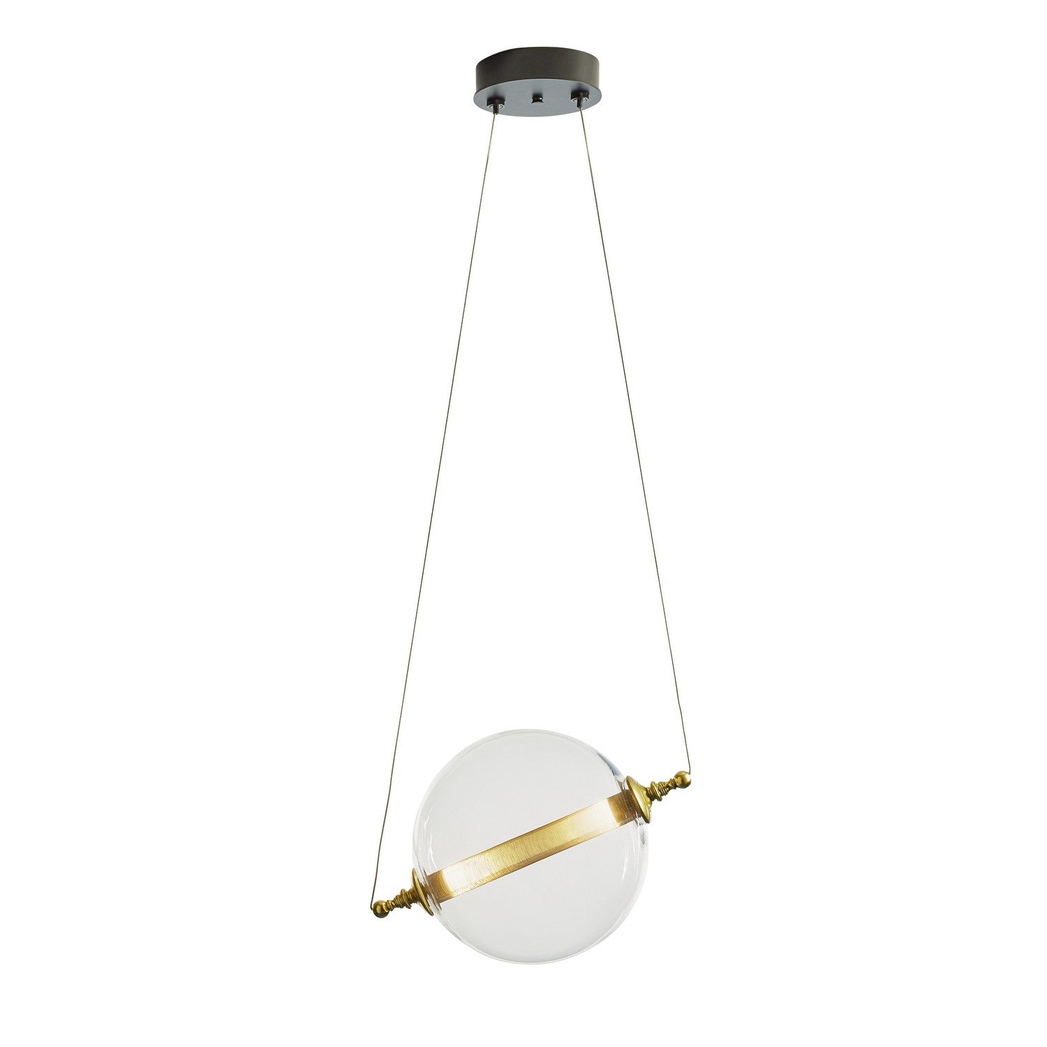 Hubbardton Forge - 161305-SKT-STND-31-YT0517 - LED Mini Pendant - Otto - Black with Brass Accents