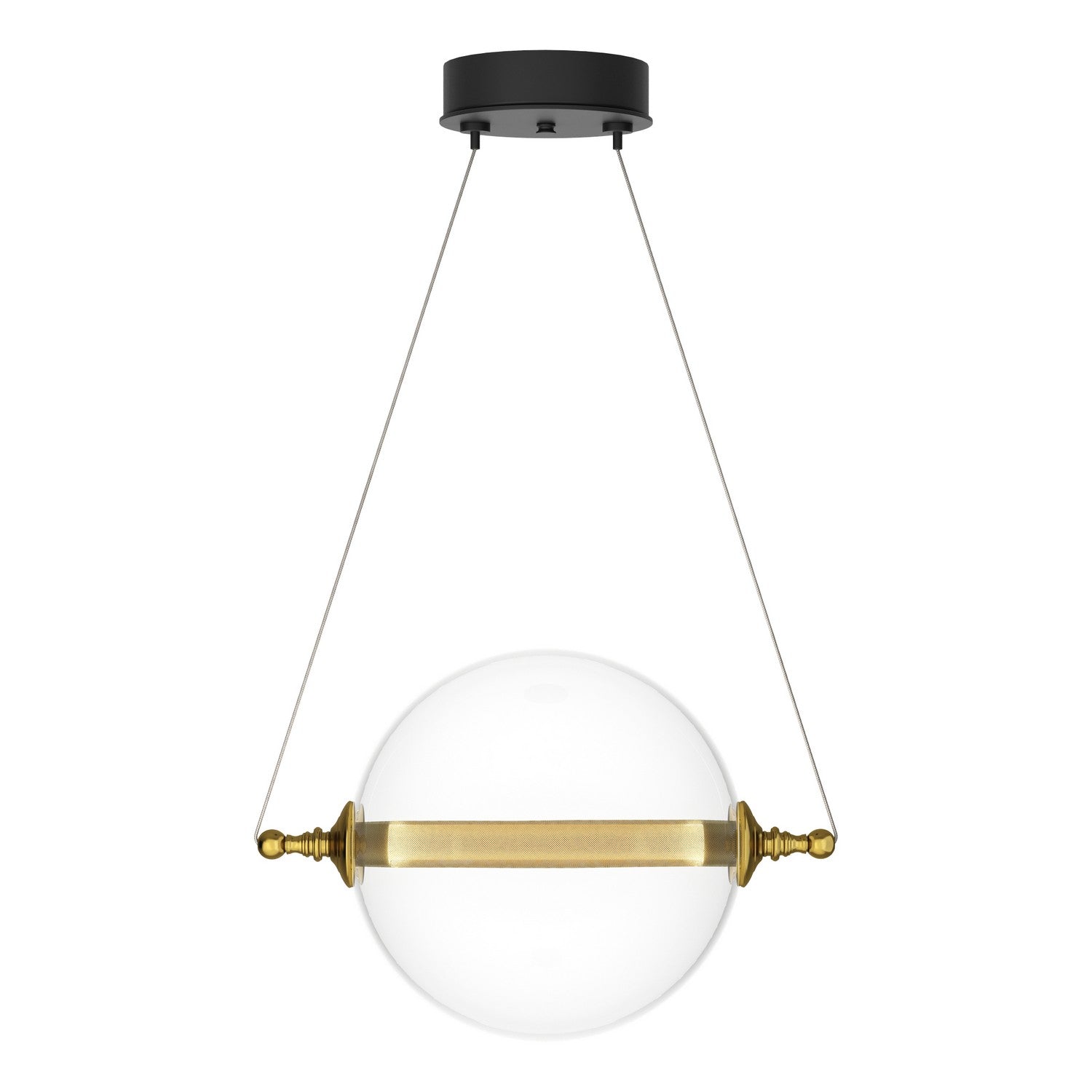 Hubbardton Forge - 161305-SKT-STND-31-YT0517 - LED Mini Pendant - Otto - Black with Brass Accents