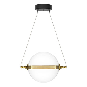 Hubbardton Forge - 161305-SKT-STND-31-YT0517 - LED Mini Pendant - Otto - Black with Brass Accents