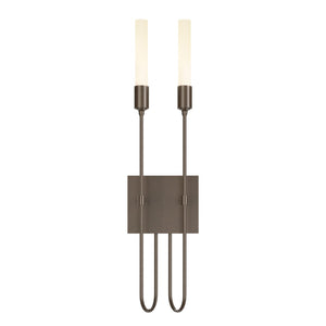 Hubbardton Forge - 203053-SKT-05 - Two Light Wall Sconce - Lisse - Bronze