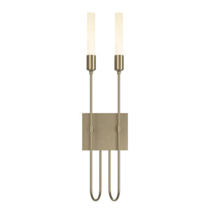 Hubbardton Forge - 203053-SKT-84 - Two Light Wall Sconce - Lisse - Soft Gold