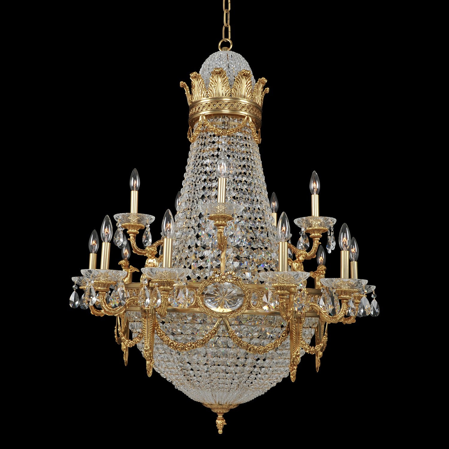 Allegri - 020451-003-FR001 - 25 Light Chandelier - Marseille - Antique Brass