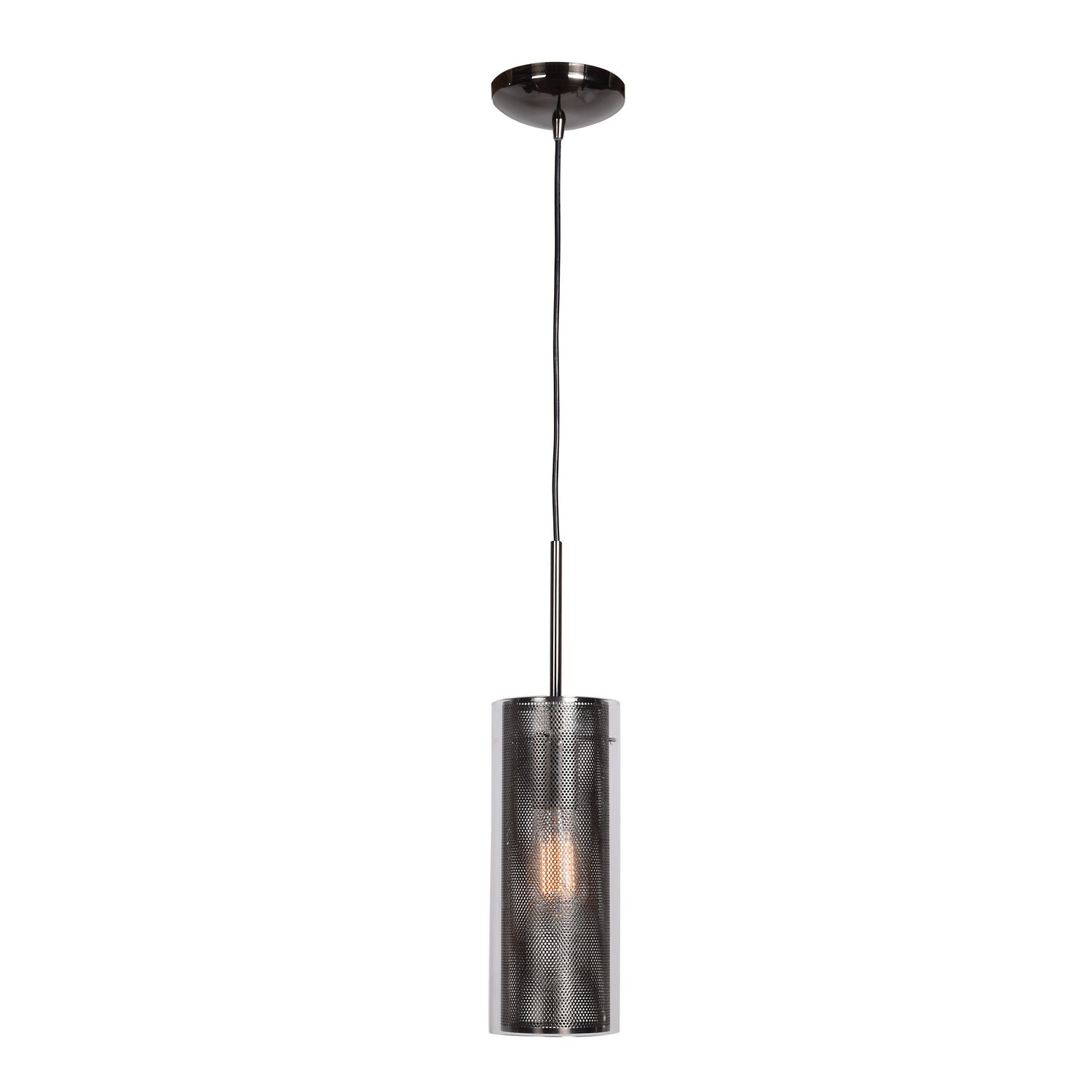 Access - 63987-BCH/CLR - One Light Pendant - Multis - Black Chrome