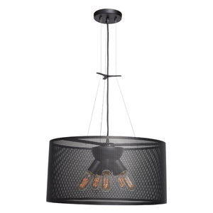 Access - 50927-BL - Five Light Pendant - Epic - Black