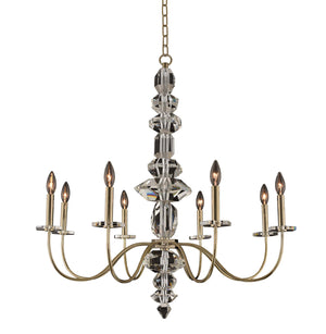 Allegri - 031251-041-FR001 - Eight Light Chandelier - Bolivar - Champagne Gold