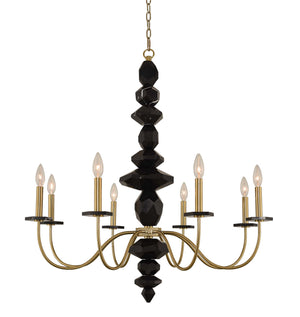 Allegri - 031551-039 - Eight Light Chandelier - Piedra - Brushed Brass