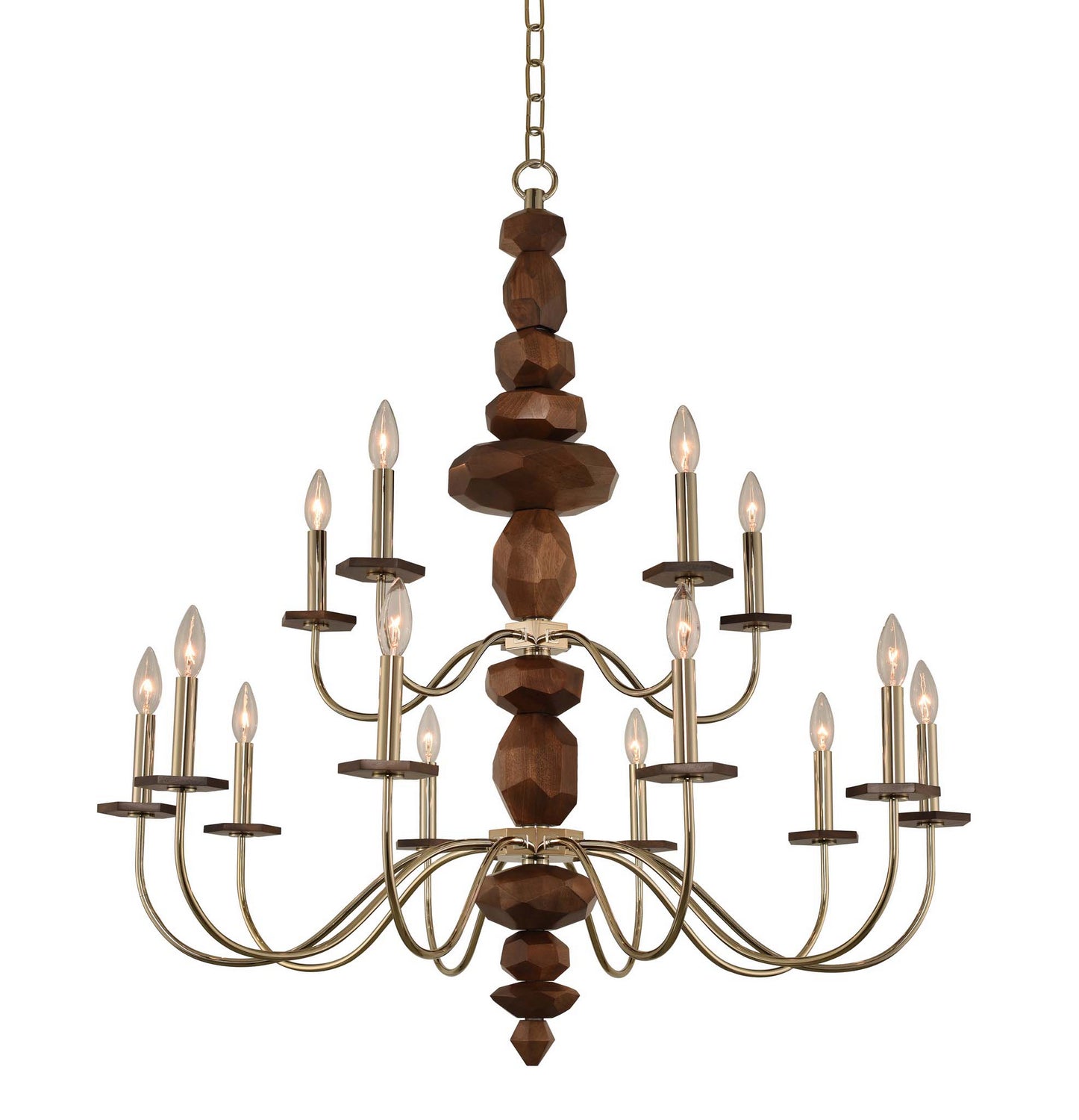 Kalco - 304952CG - 15 Light Chandelier - Lassen - Champagne Gold