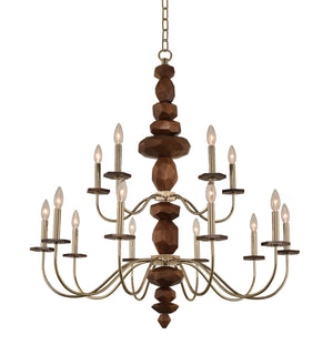 Kalco - 304952CG - 15 Light Chandelier - Lassen - Champagne Gold