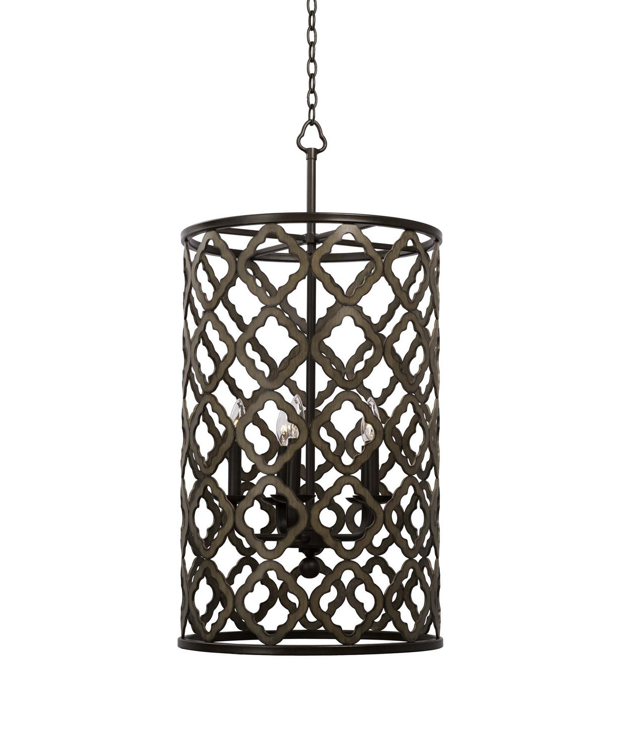 Kalco - 504853BS - Five Light Foyer Pendant - Whittaker - Brownstone