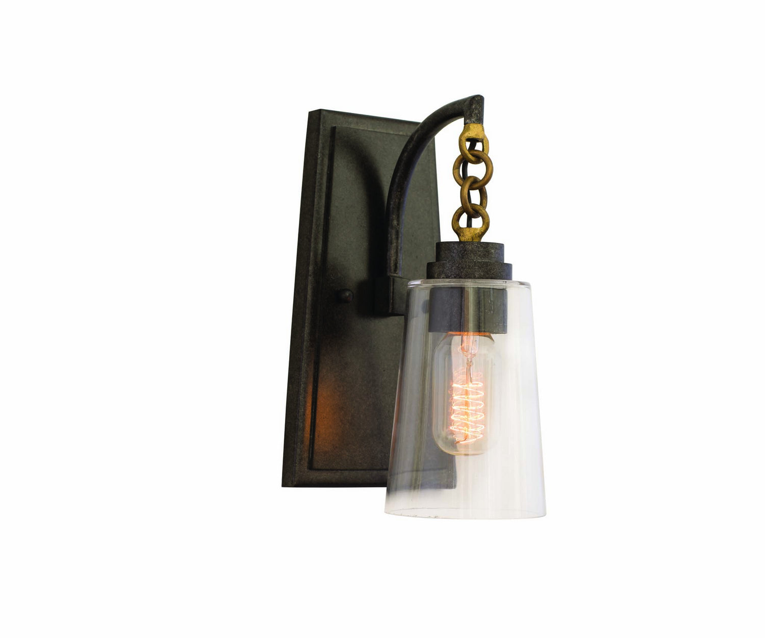 Kalco - 504921MI - One Light Wall Sconce - Dillon - Milled Iron