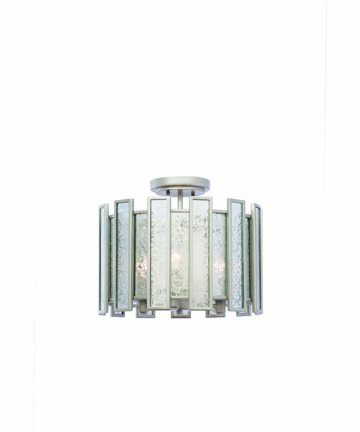 Kalco - 505041TS - Three Light Semi Flush Mount - Palisade - Tarnished Silver