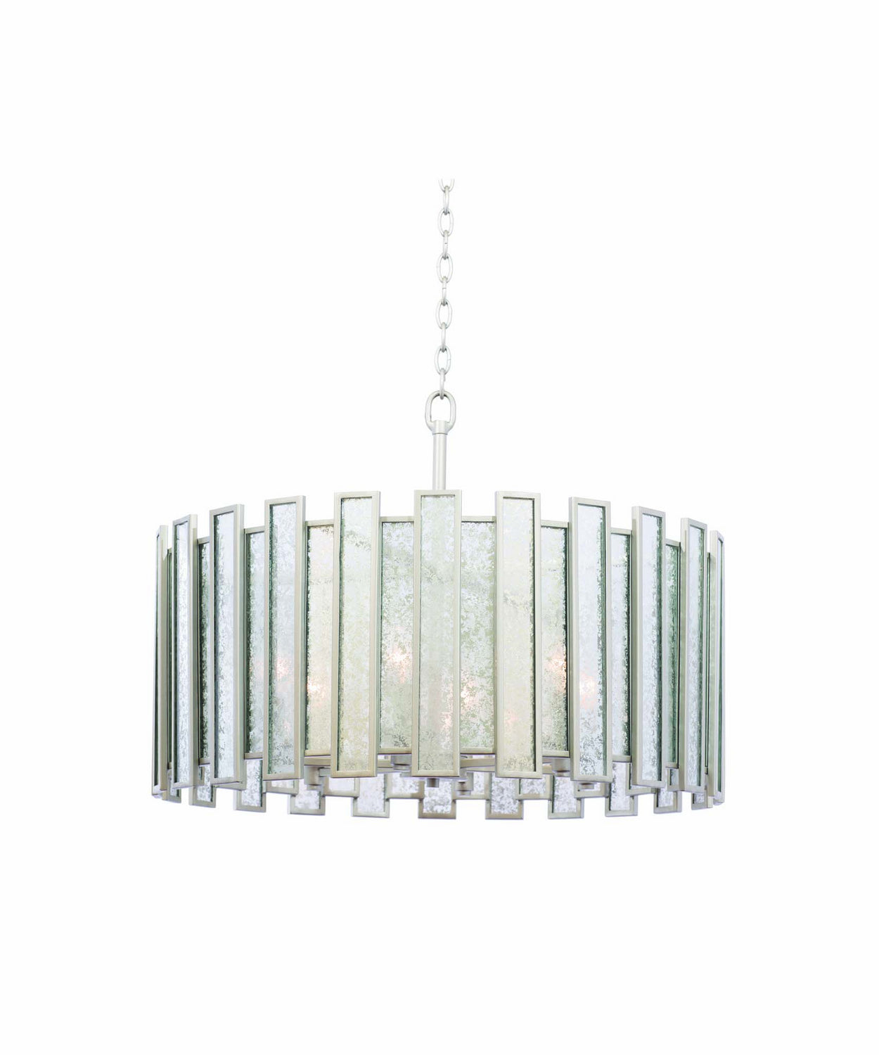 Kalco - 505054TS - Six Light Convertible Pendant - Semi Flush Mount - Palisade - Tarnished Silver