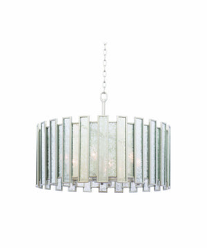 Kalco - 505054TS - Six Light Convertible Pendant - Semi Flush Mount - Palisade - Tarnished Silver